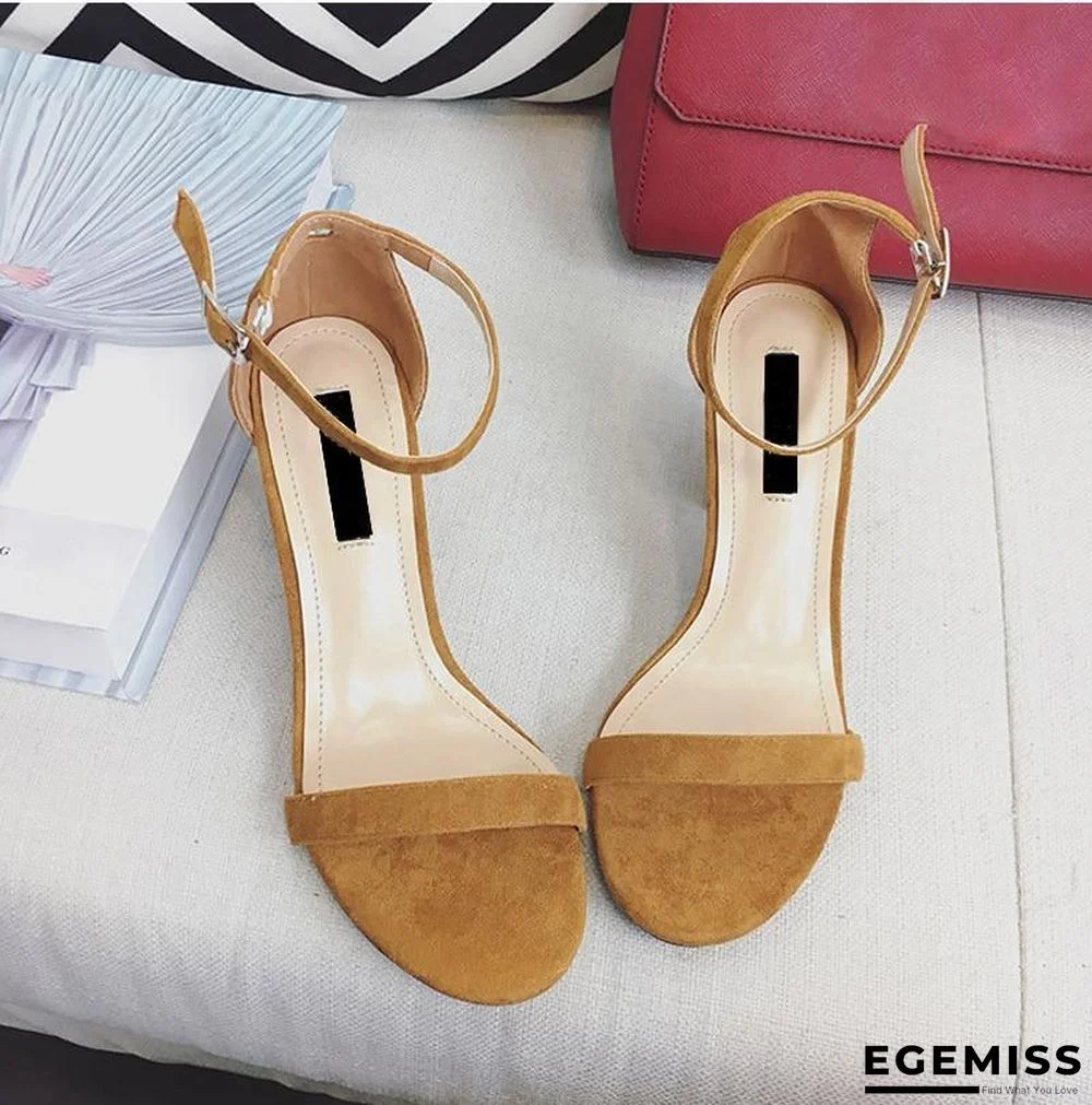 Chunky Heel Women Ankle Strap Gladiator Sandals | EGEMISS