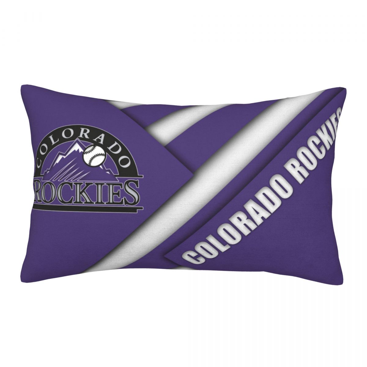 Colorado Rockies White And Purple Super Soft Couch Pillow Covers