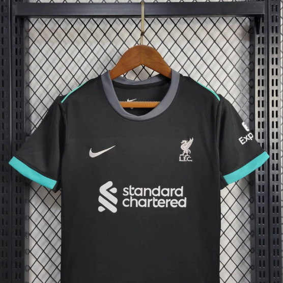 24/25 Liverpool Away Kids Kit Football Jersey Thai Quality