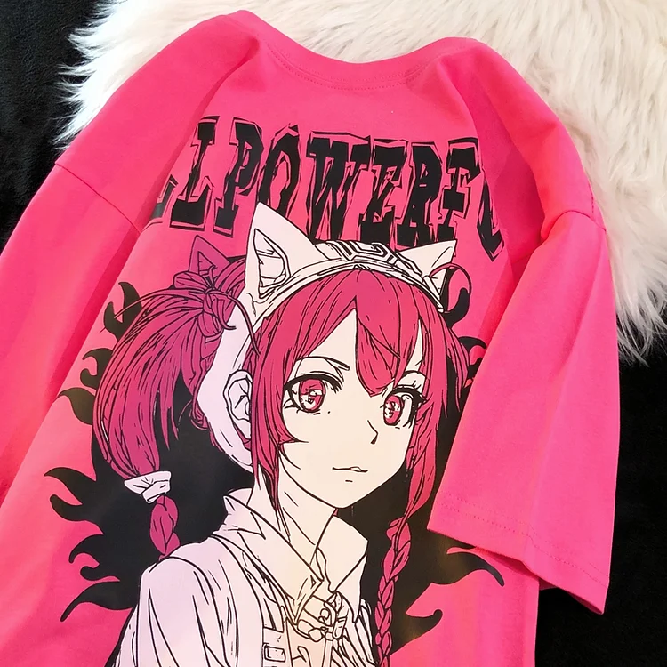 Pure Cotton Kawaii Anime Girl T-shirt weebmemes
