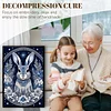 (US Local)Rabbit -11CT Stamped Cross Stitch Kit(40x60cm)