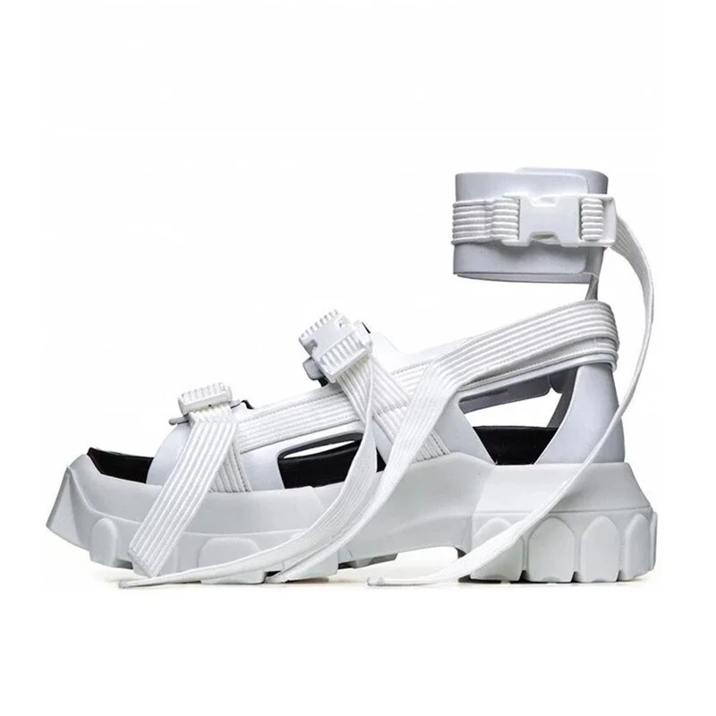 Yyvonne High Tops Summer Sandals Women Platform Creepers 6CM Heel Wedge Shoes Woman Ankle Strap Sandalias Mujer Sneakers