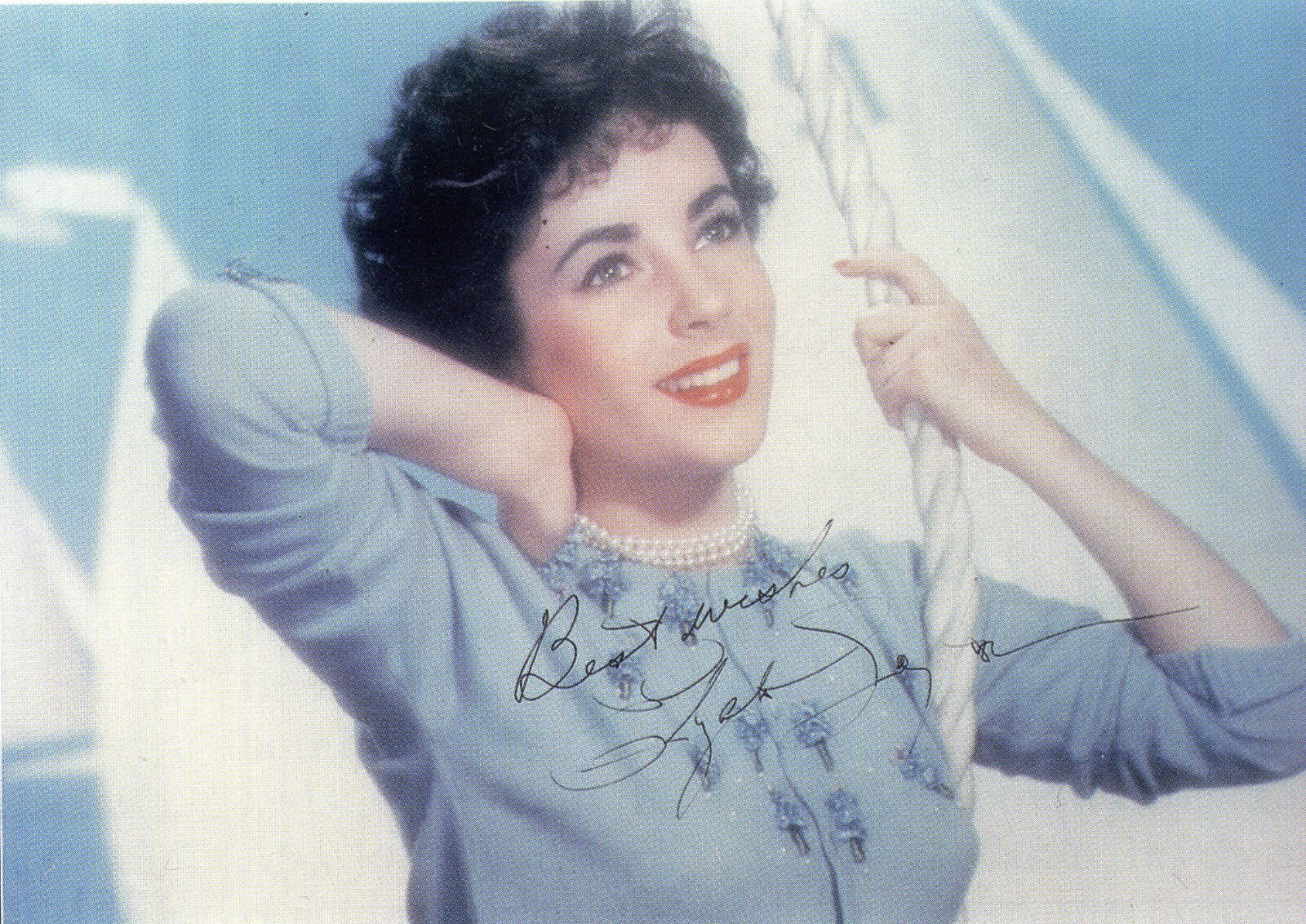 ELIZABETH TAYLOR Signed 'Rope' Photo Poster paintinggraph - Beautiful Film Actress - Preprint