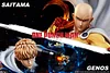 Genuine Authorization 1/6 Scale Saitama Teacher & Genos (Demon Cyborg) with LED - One Punch-Man Resin Statue - TE Studios [In Stock]