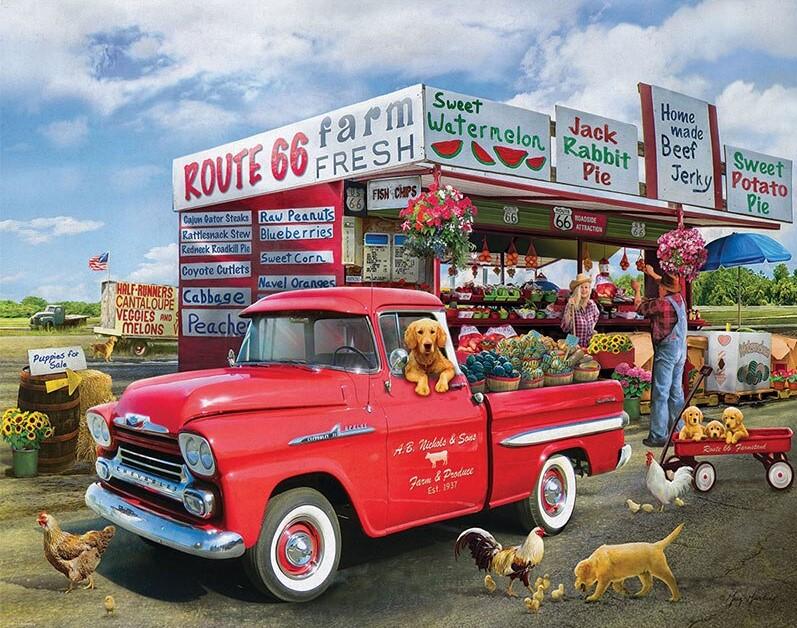 

Farm Animals on Truck – Paint By Numbers - 40*50CM, 501 Original
