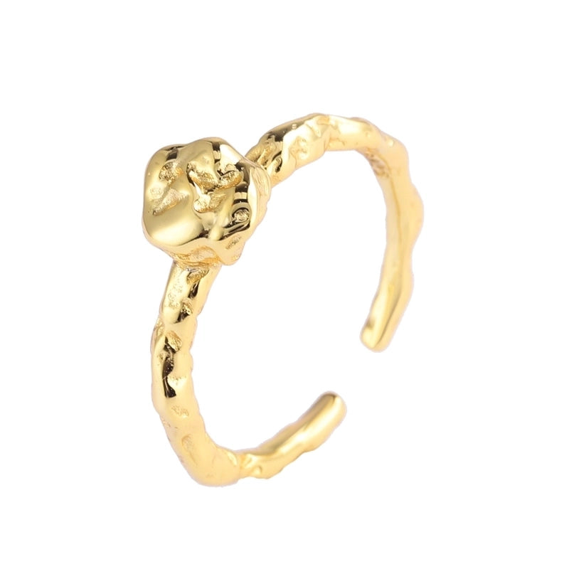 925 Sterling Silver Geometric Open Ring