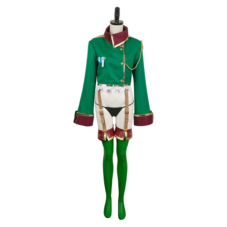Gushing Over Magical Girls 2024 Araga Kiwi Green Set Outfits Cosplay Costume Halloween Carnival Suit