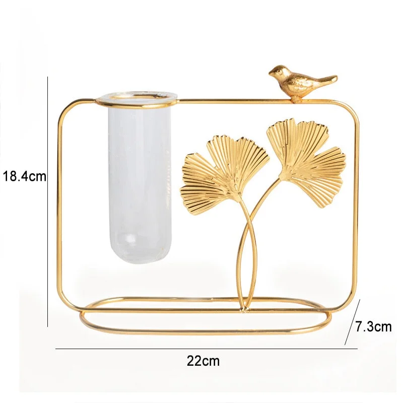 Nordic Simple Flower Stand Iron Frame Vase Simple Family Flower Rack Bottle Ornament Christmas Decoration Pot Holder jarrones