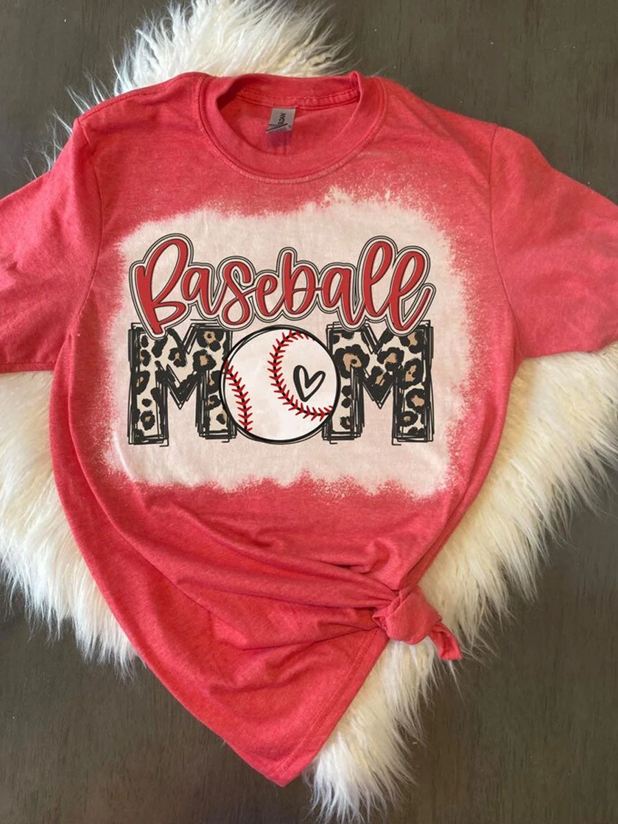 Baseball Mom Tie Dye T-shirt