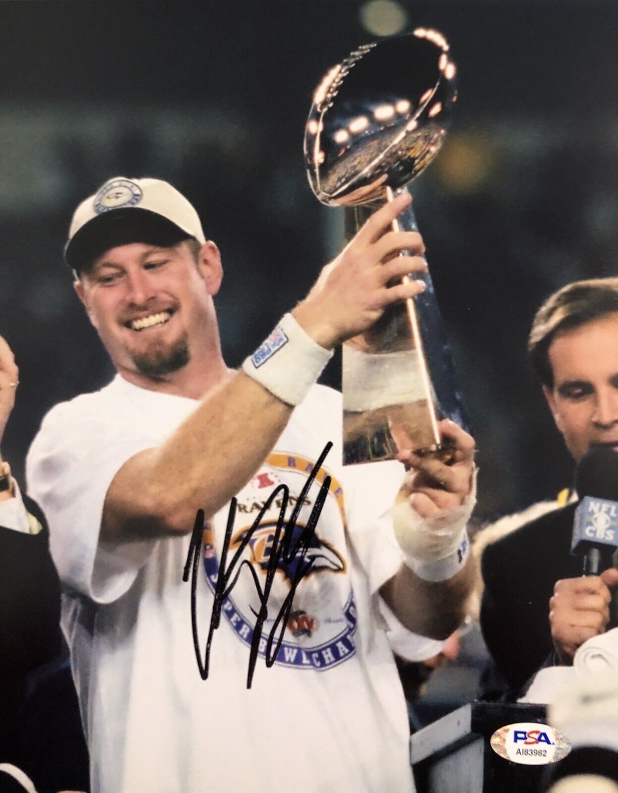 Trent Dilfer Signed Autographed Baltimore Ravens 8x10 Photo Poster painting Psa/Dna