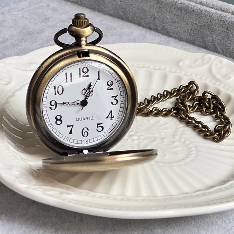 Vintage Style Classic Style Round Quartz Pocket Watch Women's Watches
