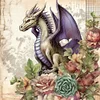 Diamond Painting -DIY Round Drill White Dragon(40x40cm)