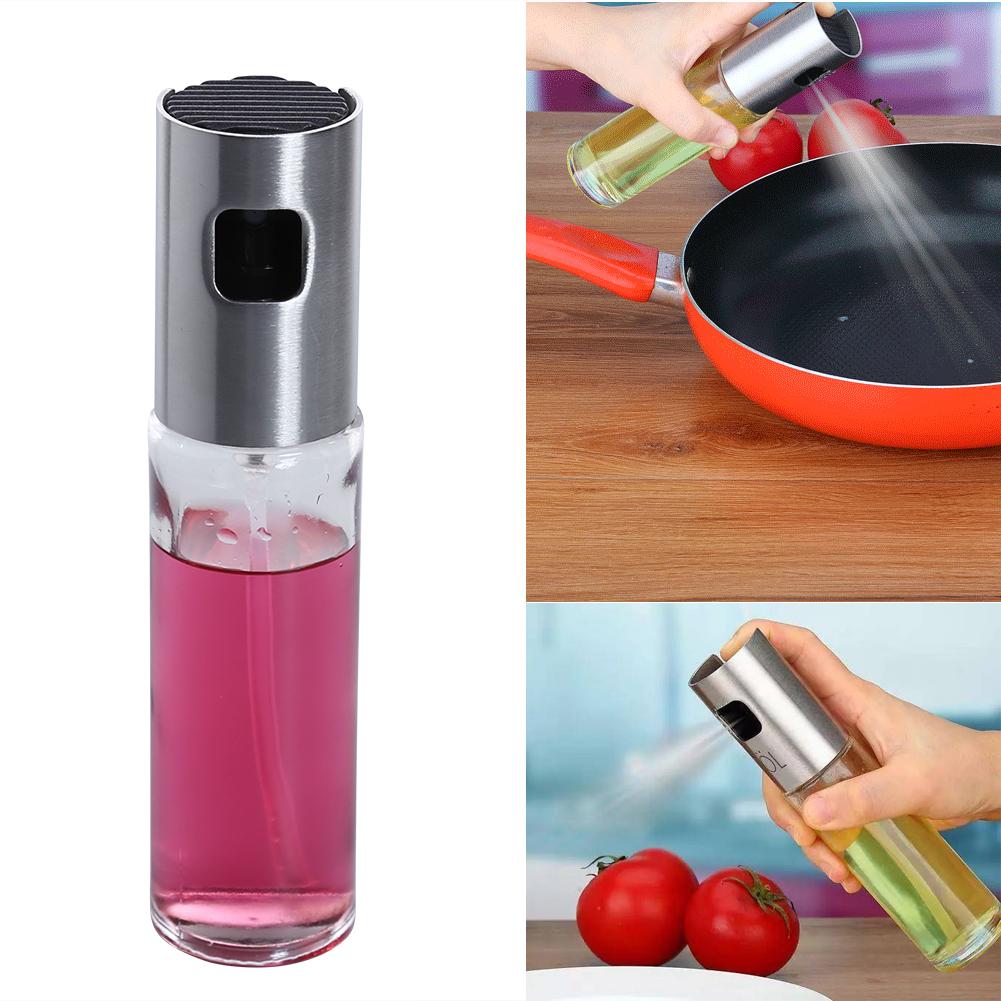 

Stainless Steel Glass Oil Pump Spray Fine Bottle, 501 Original