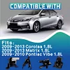 Engine Motor and Transmission Mount Kit Compatible with 2009-2013 Corolla 1.8L & 2009-2013 Matrix 1.8L & 2009-2010 Pontiac Vibe 1.8L Auto Transmission Repklace OE A62015 A62039 A62027 A62023 4PCS