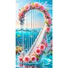 Diamond Painting - Full Round Drill - Harp(Canvas|40*70cm)