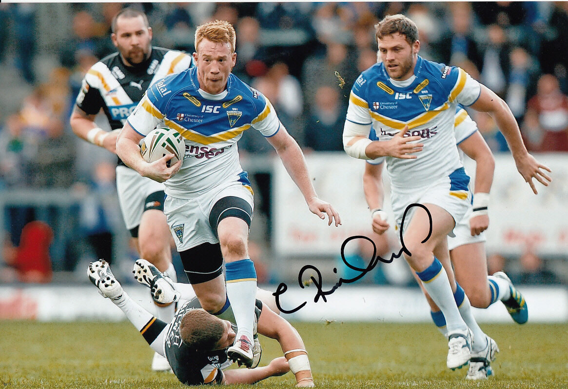 Warrington Wolves Hand Signed Chris Riley 12x8 Photo Poster painting 7.