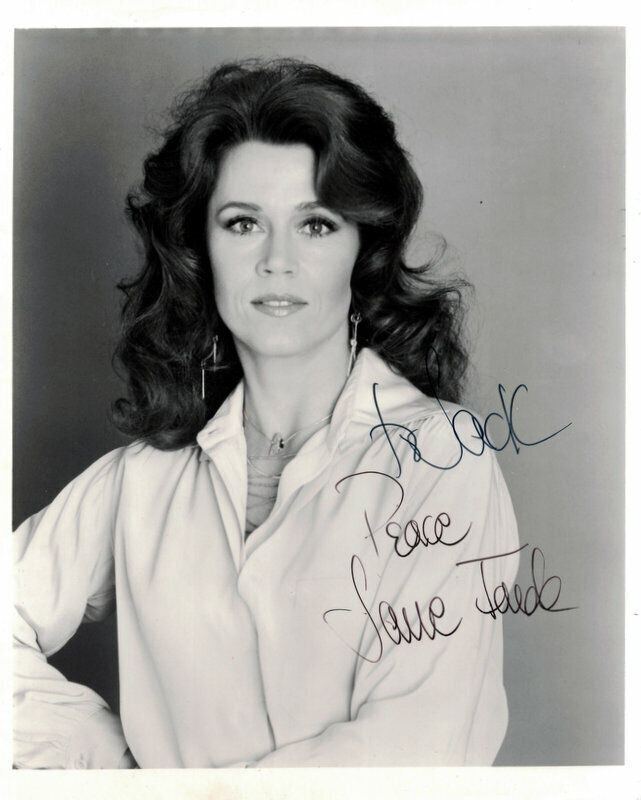 JANE FONDA Signed Photo Poster paintinggraph - Film Star Actress - preprint