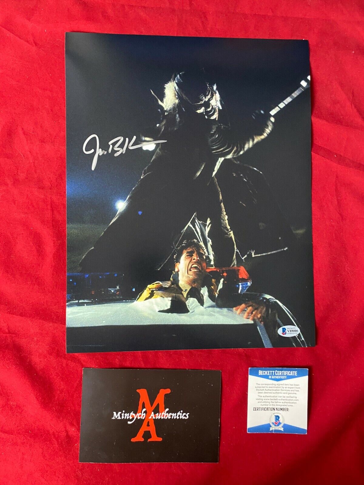 JONATHAN BRECK JEEPERS CREEPERS AUTOGRAPHED SIGNED 11x14 Photo Poster painting! BECKETT COA!