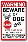 Dog Warning- Vintage Metal Signs(12*16Inch)