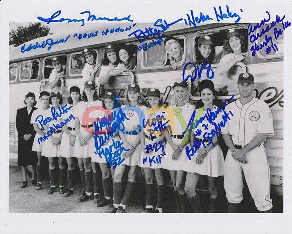 League Of Their Own CAST Signed 8x10 Autographed Photo Poster painting reprint