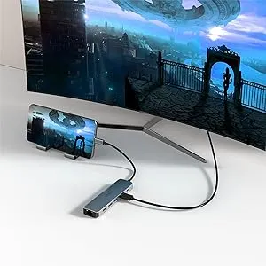 Docking Station USB C 14-in-1 JESWO Con Doppia HDMI 4K, VGA, Ethernet, 100W PD - Hub Universale Per Windows, Mac, IPad