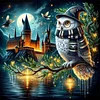 Owl Castle-11CT Stamped Cross Stitch 40*40cm tapestrymarket