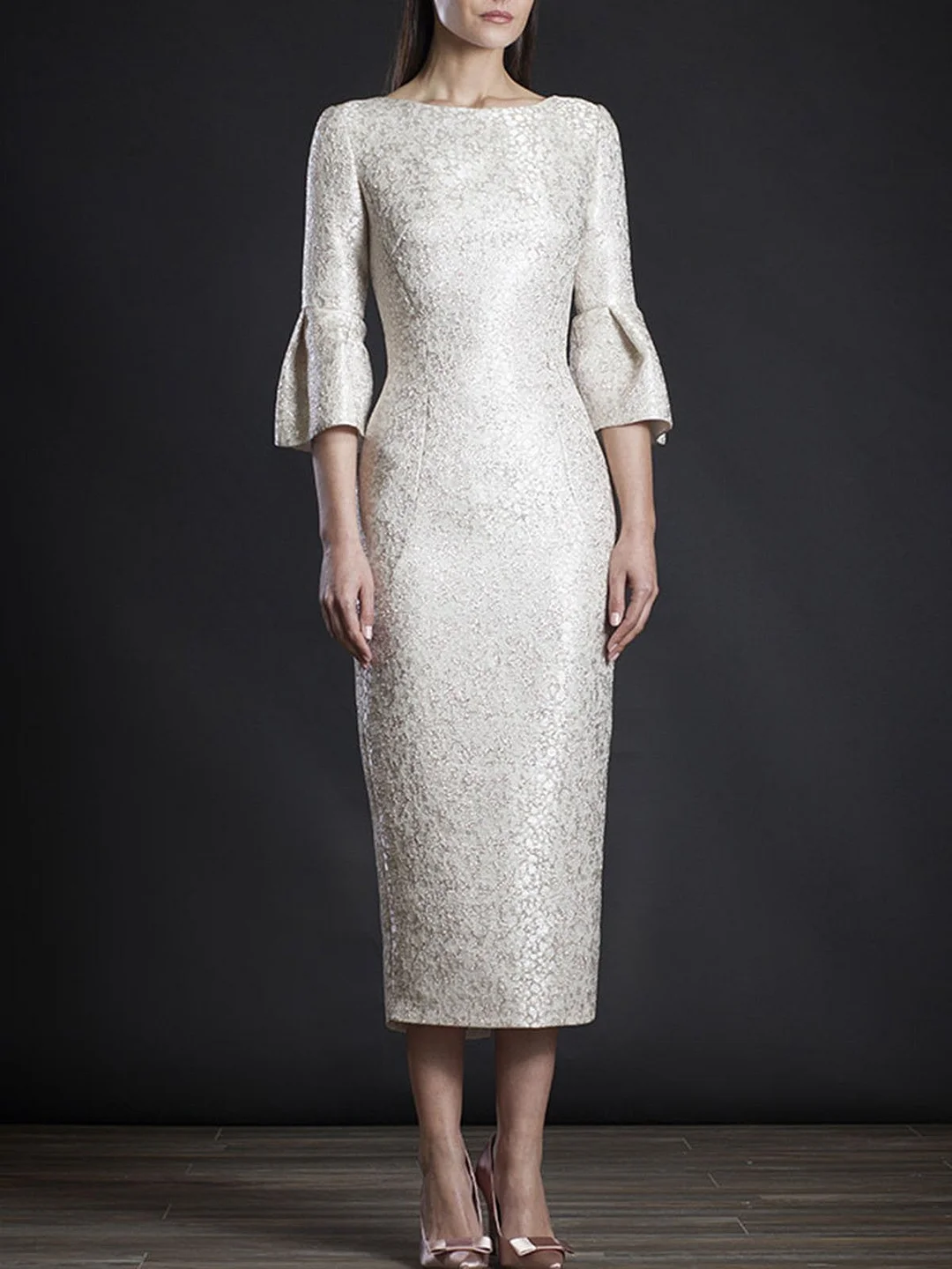 Ivory Dresses Sheath Date Elegant Dresses