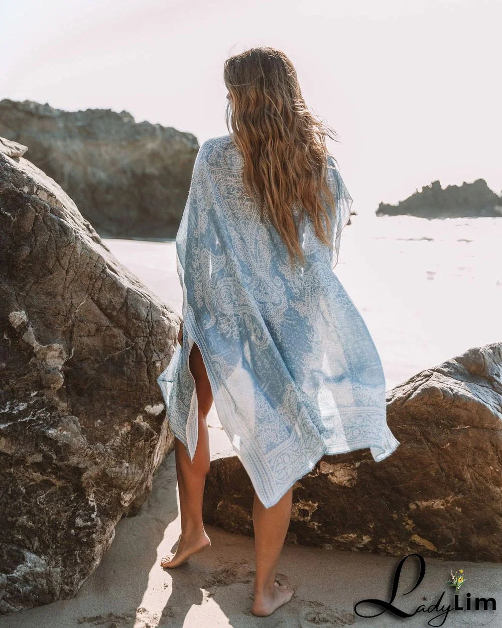 Fashion Floral Printed Sexy Beach Cover Up