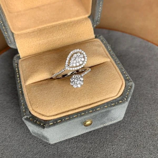 Sterling Silver Simple Sweet Zirconia Ring