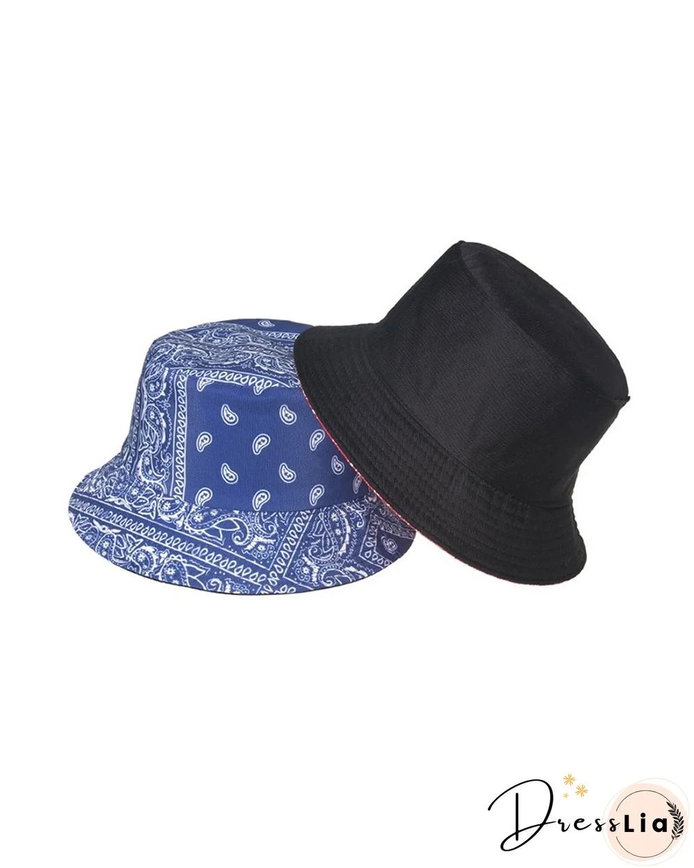 Paisley Print Bucket Hat Outdoor Sun UV Protection Casual Fishing Cap