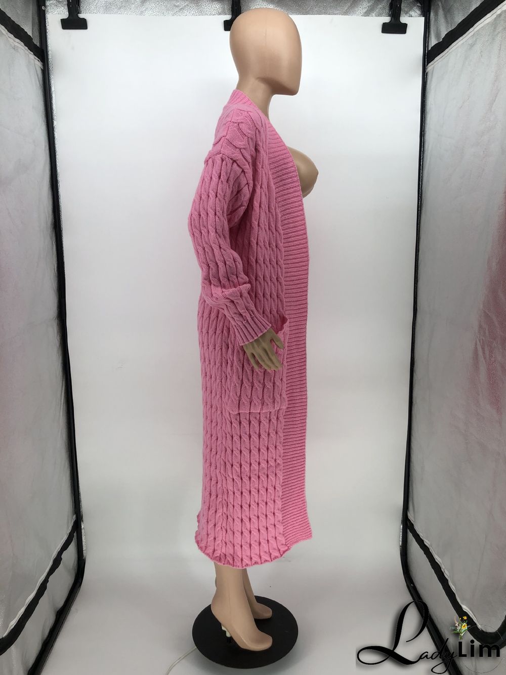 Women Winter Long Sleeve Plush Long Sweater Jacket