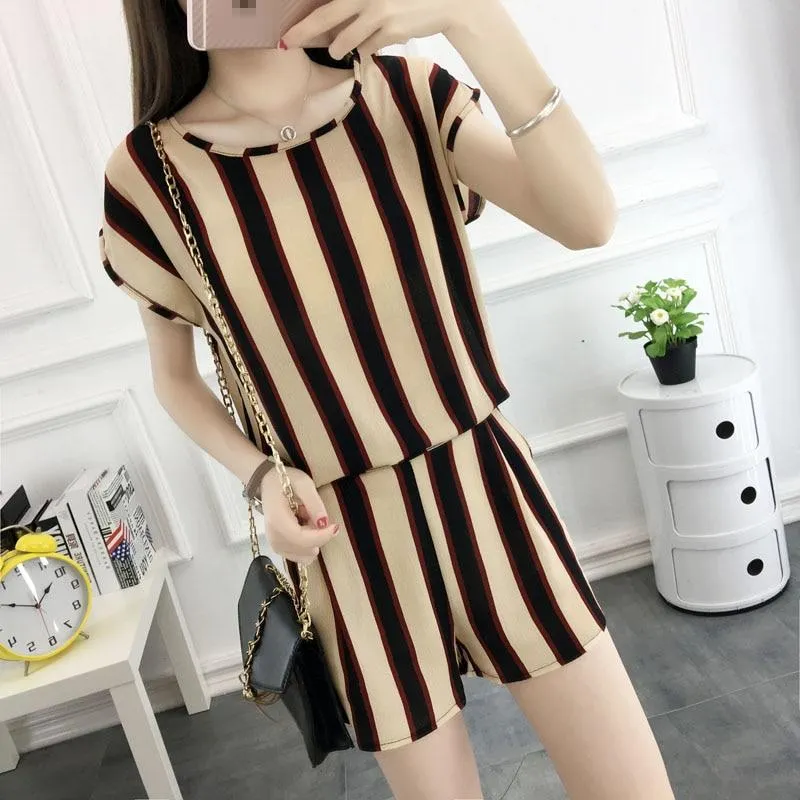 2019 Fashion 8 Colors Can Choose Women Sets Casual Blouse And Shorts Female Sets