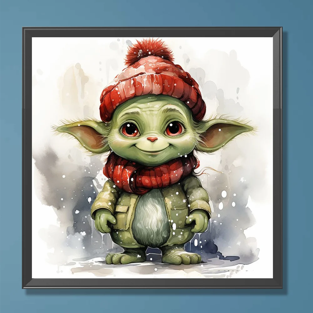 Diamond Painting - Full Round Drill - Yoda(Canvas|30*30cm)
