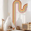 Colorful Rainbow Track Wall Sticker Home Studio Kids Room Decor