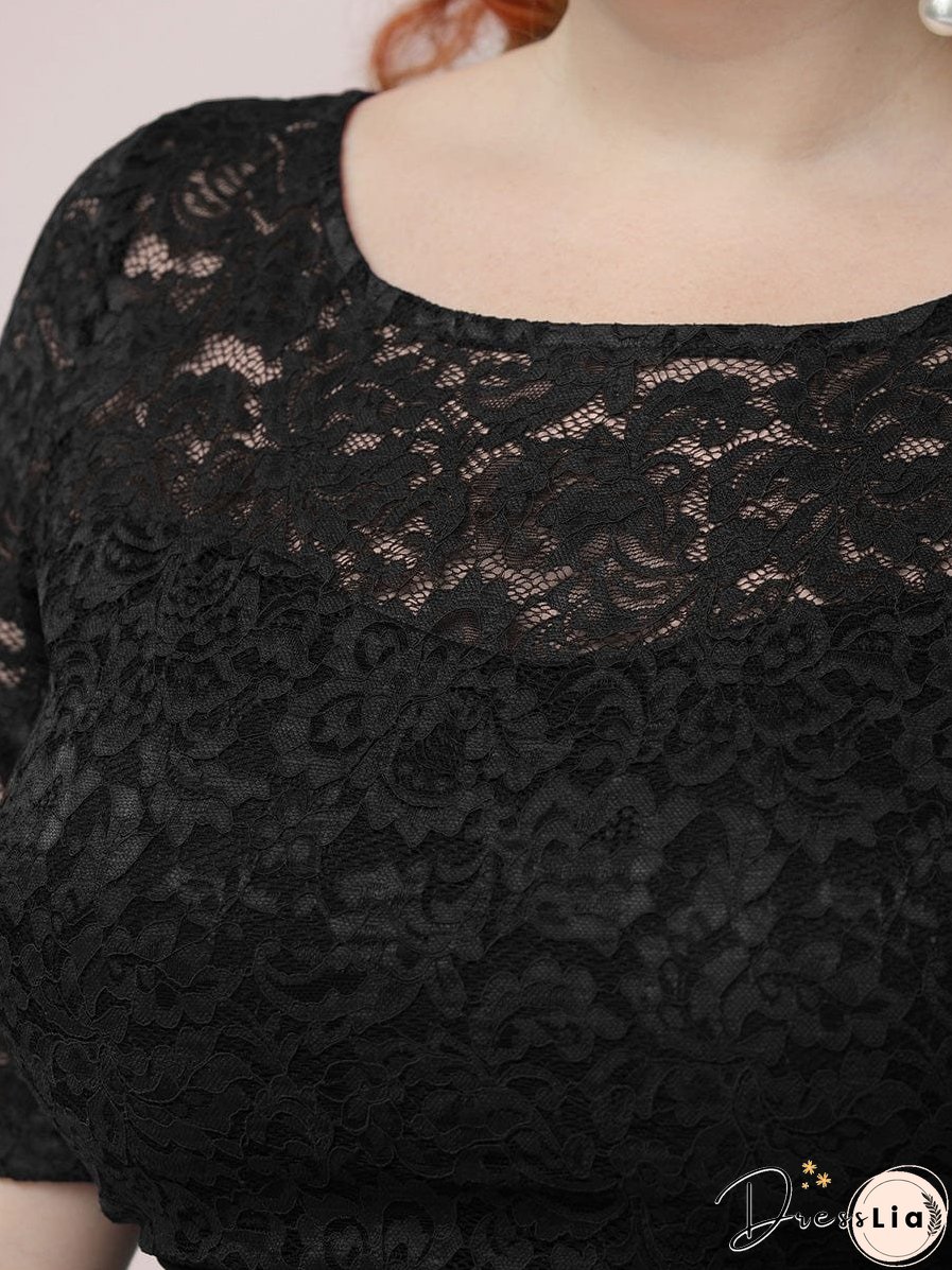 Sophisticated Lace Bodice Chiffon Maxi Evening Gown with Belt for Elegant Occasions