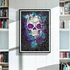 Diamond Painting-5D Full Round Drill Skull