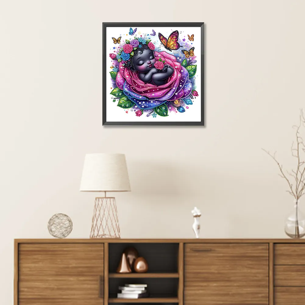 Diamond Painting - Partial Special Shaped Drill - Rose Child(Canvas|30*30cm)