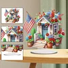 Diamond Painting American Flag House Desktop Home Ornament