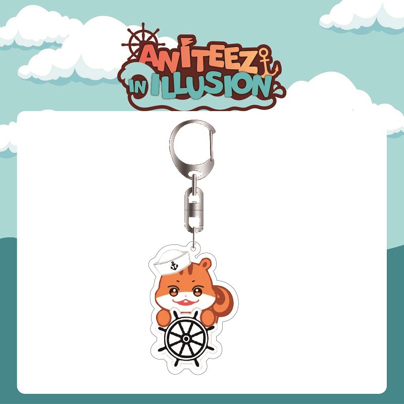 ATEEZ Aniteez In Illusion Image Keychain
