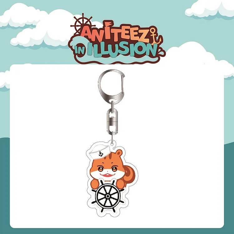 ATEEZ Aniteez In Illusion Image Keychain officialateezshop
