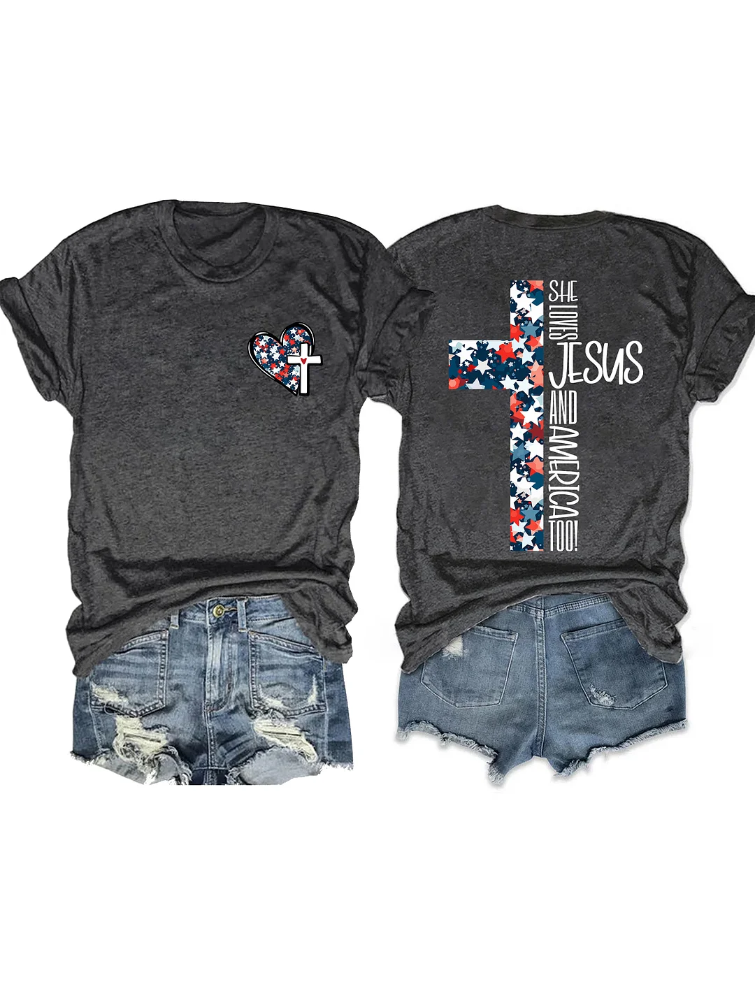 Loves Jesus And America T-shirt