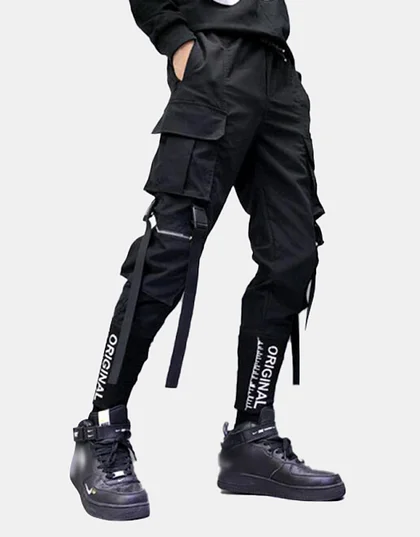 Techwear Slim Streamer Cargo Pants