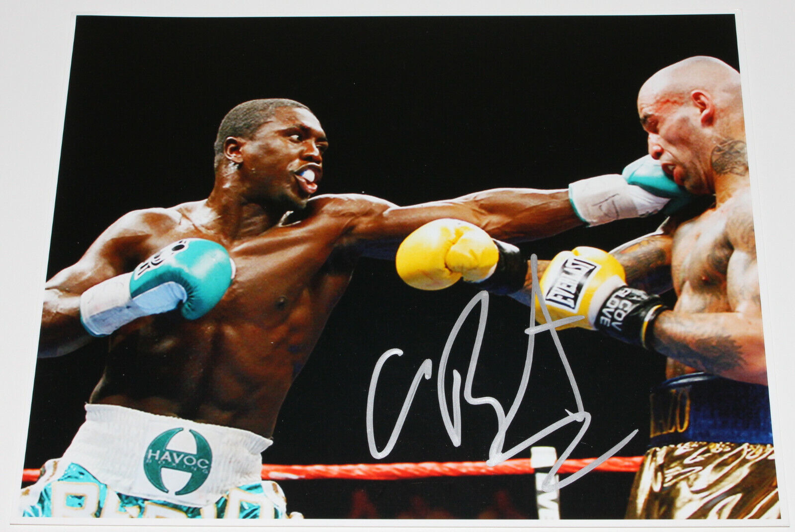 BOXER ANDRE 'THE BEAST' BERTO SIGNED AUTHENTIC 11x14 Photo Poster painting w/COA WBC CHAMPION