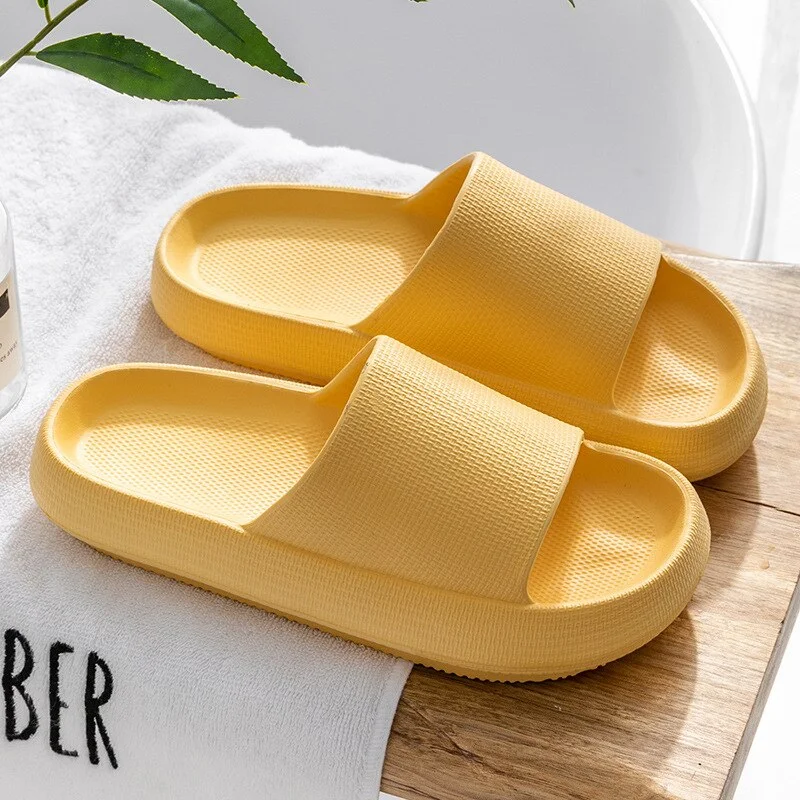 Men's Slippers Thick bottom home Bathroom bathe Non-slip slippers women summer Lovers Shoes Brand sandals
