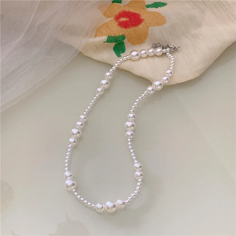 Daily White Retro Imitation Pearl Necklaces