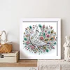 5D DIY Partial Special Shaped Drill Diamond Painting Kit Peacock Decor With Frame Kit 18x18cm