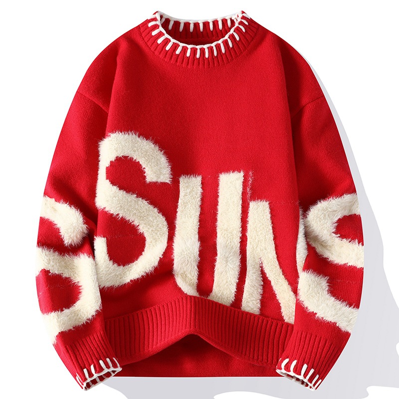 Dragonpinasmu New Fashion Men Outwear O-neck Knitted Pullover Sweaters Man Loose Casual Sweaters Quality Male Pullovers Winter Clothing 4XL