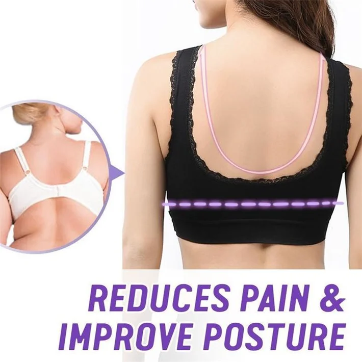 （3 Pack） Front Cross Adjustable Side Buckle Lace Bra CaraMia Bra