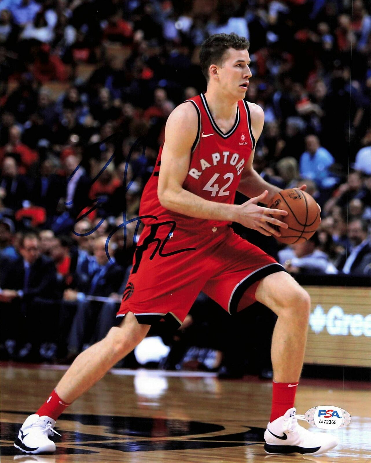 JAKOB POELTL signed 8x10 Photo Poster painting PSA/DNA Toronto Raptors Autographed