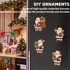 10PCS DIY Pearl Diamond Painting Christmas Fridge Magnets, Sparkling Rhinestone Refrigerator Magnet Craft Kit for Home Decor & Gifts